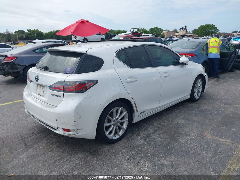 2012 LEXUS CT 200H VIN: JTHKD5BH8C2082046
