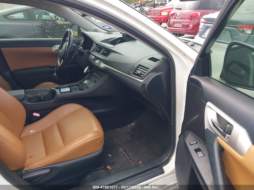 2012 LEXUS CT 200H VIN: JTHKD5BH8C2082046