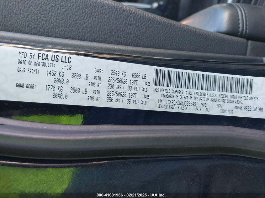 2018 DODGE DURANGO GT RWD - 1C4RDHDGXJC290491