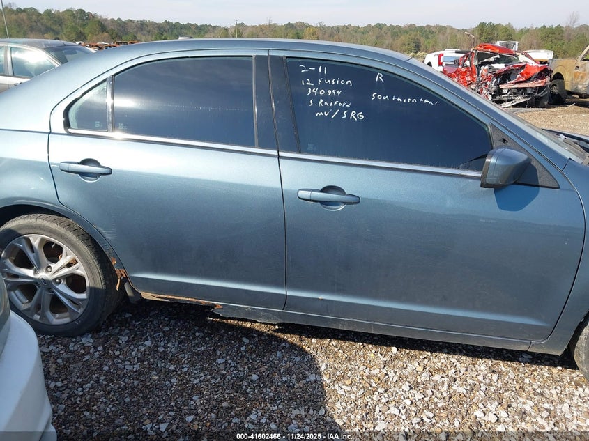 2012 Ford Fusion Se VIN: 3FAHP0HA3CR340944 Lot: 41602466