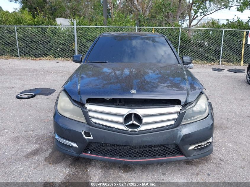 2012 Mercedes-Benz C 250 Luxury/Sport VIN: WDDGF4HB5CR239592 Lot: 41602875