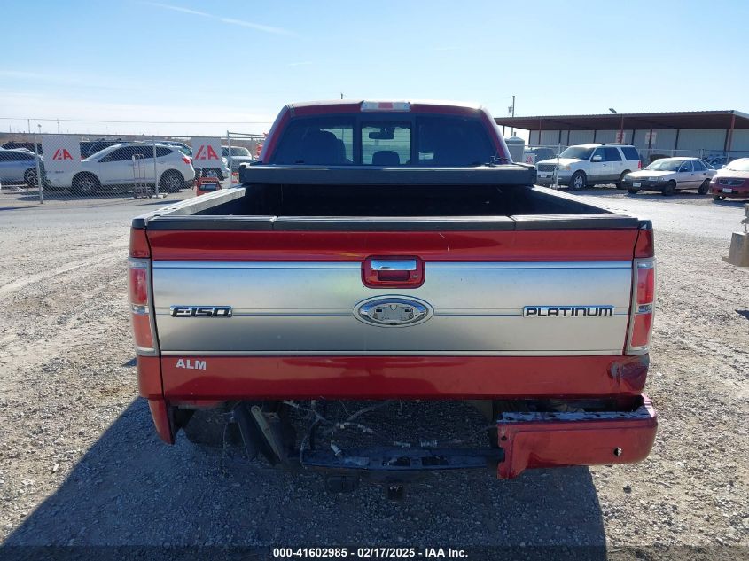2013 Ford F-150 Platinum VIN: 1FTFW1ET8DFB52659 Lot: 41602985