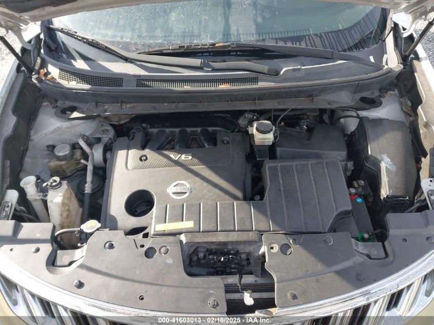 2009 Nissan Murano S VIN: JN8AZ18U99W104427 Lot: 41603013