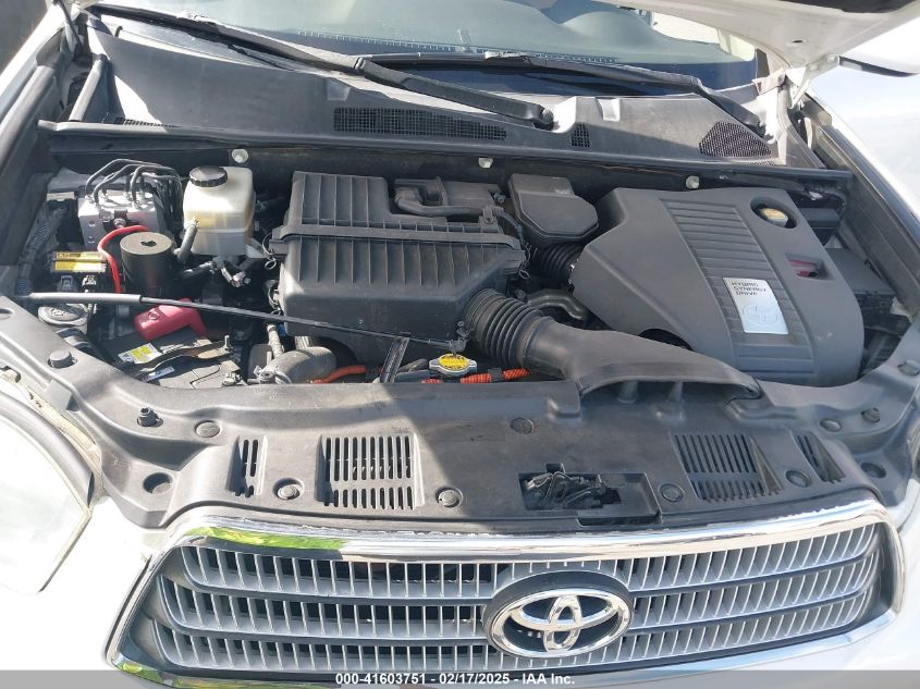 2008 Toyota Highlander Hybrid VIN: JTEEW41A382007393 Lot: 41603751