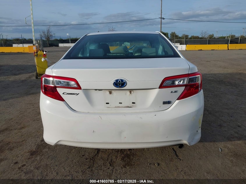 2014 TOYOTA CAMRY HYBRID VIN: 4T1BD1FKXEU132190