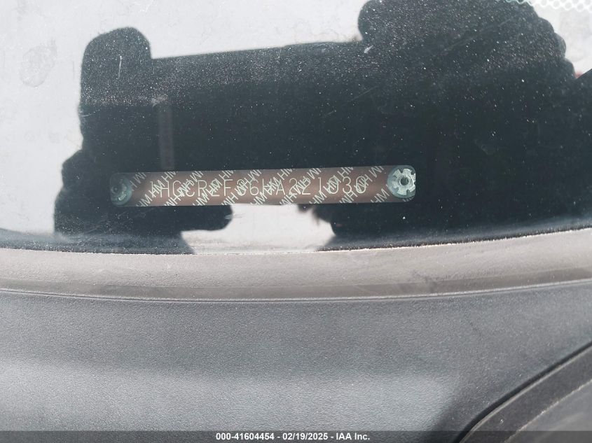 2017 Honda Accord Lx VIN: 1HGCR2F36HA221030 Lot: 41604454