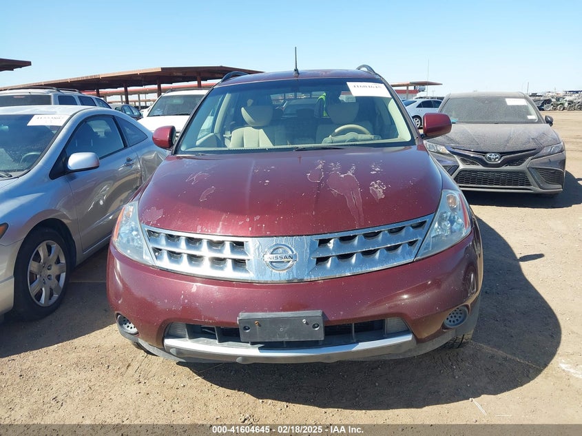 2007 Nissan Murano VIN: JNBAZ08W37W626009 Lot: 41604645