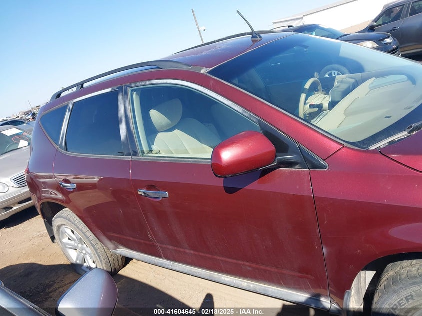 2007 Nissan Murano VIN: JNBAZ08W37W626009 Lot: 41604645