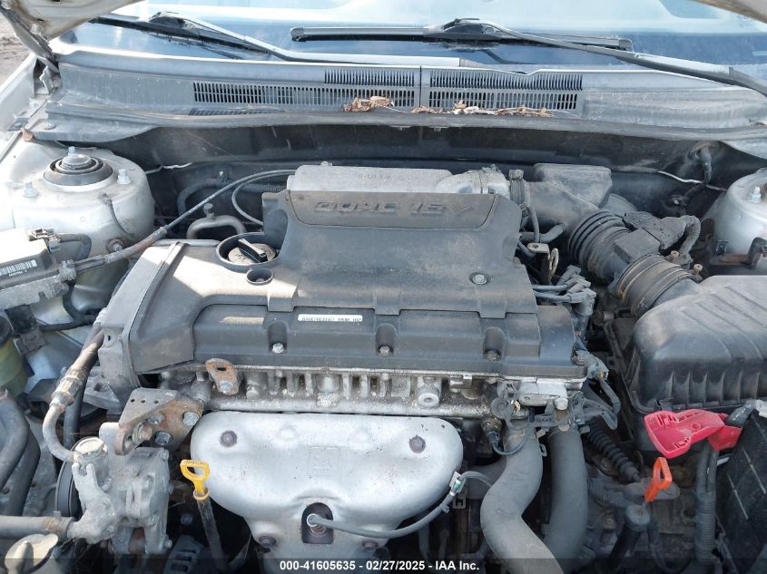 2008 Kia Spectra Ex VIN: KNAFE121985554463 Lot: 41605635