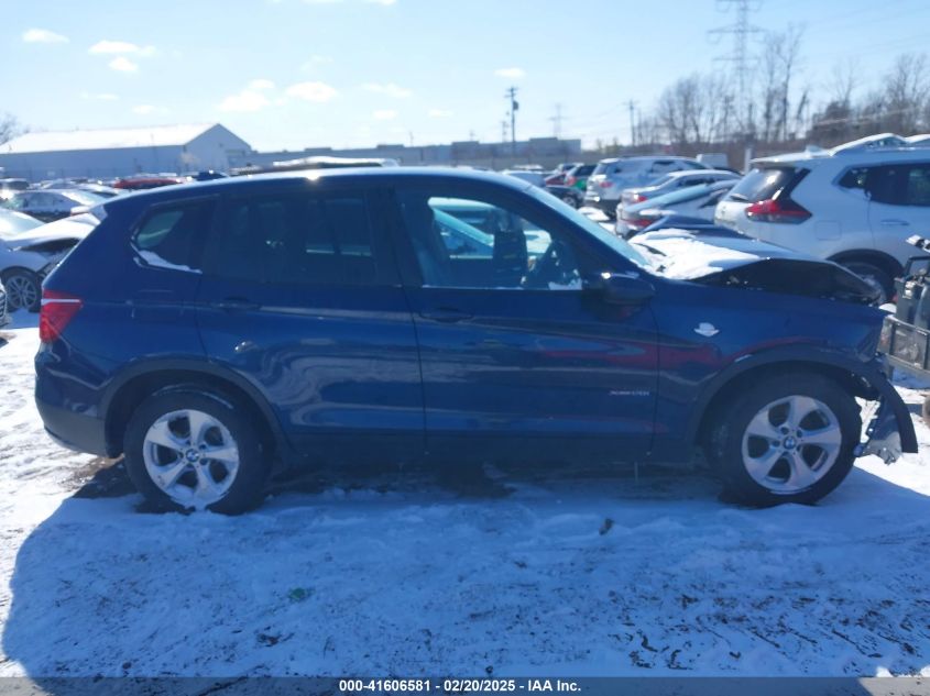 2012 BMW X3 xDrive28I VIN: 5UXWX5C53CL724986 Lot: 41606581