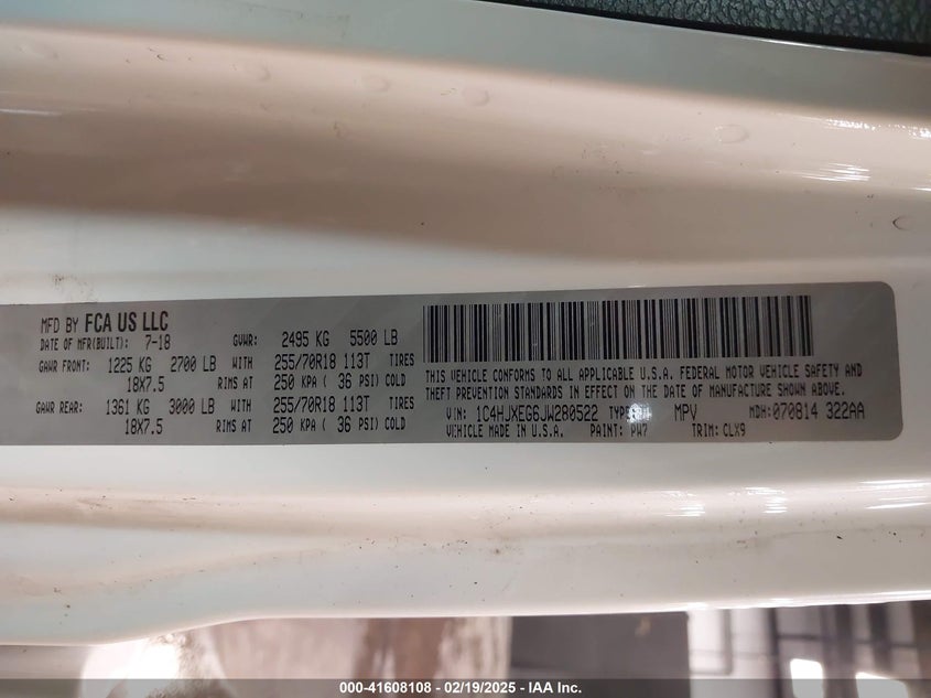 2018 JEEP WRANGLER UNLIMITED SAHARA 4X4 - 1C4HJXEG6JW280522