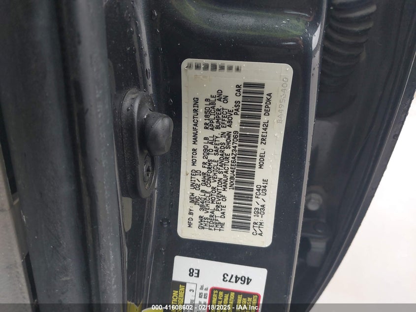 2010 TOYOTA COROLLA VIN: 1NXBU4EE6AZ347069