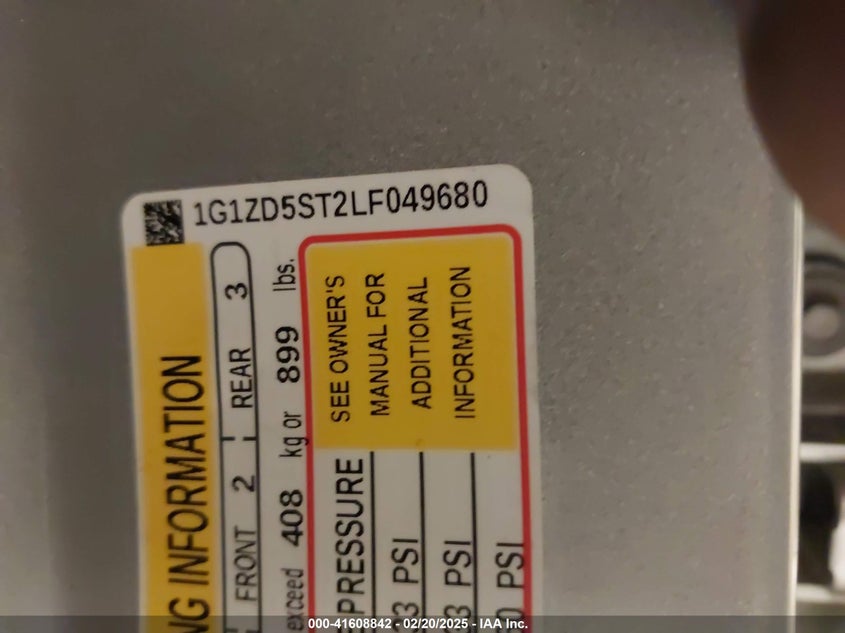 2020 CHEVROLET MALIBU FWD LT - 1G1ZD5ST2LF049680