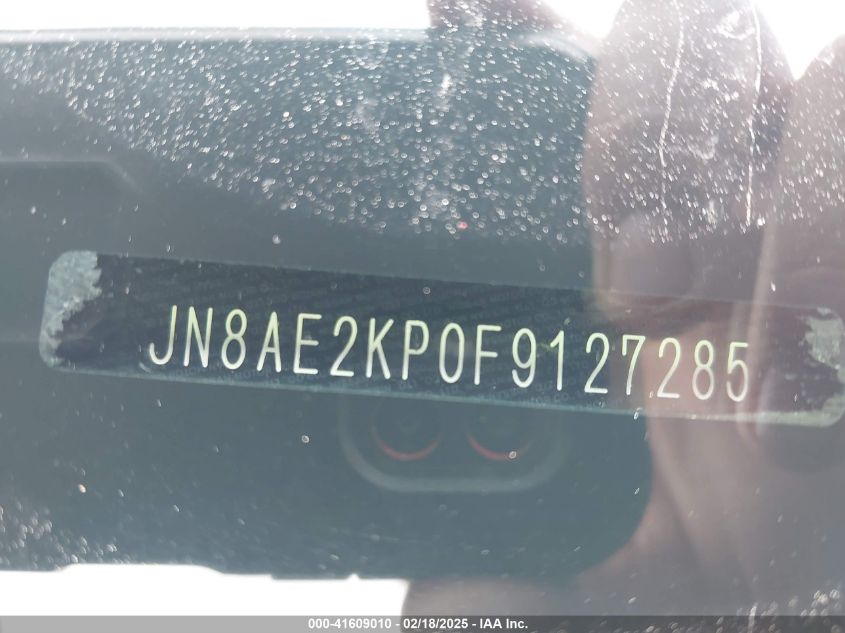 2015 Nissan Quest Platinum/S/Sl/Sv VIN: JN8AE2KP0F9127285 Lot: 41609010