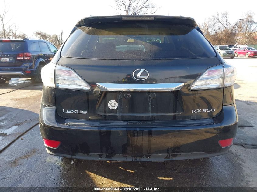 2010 Lexus Rx 350 VIN: 2T2BK1BA1AC062489 Lot: 41609664