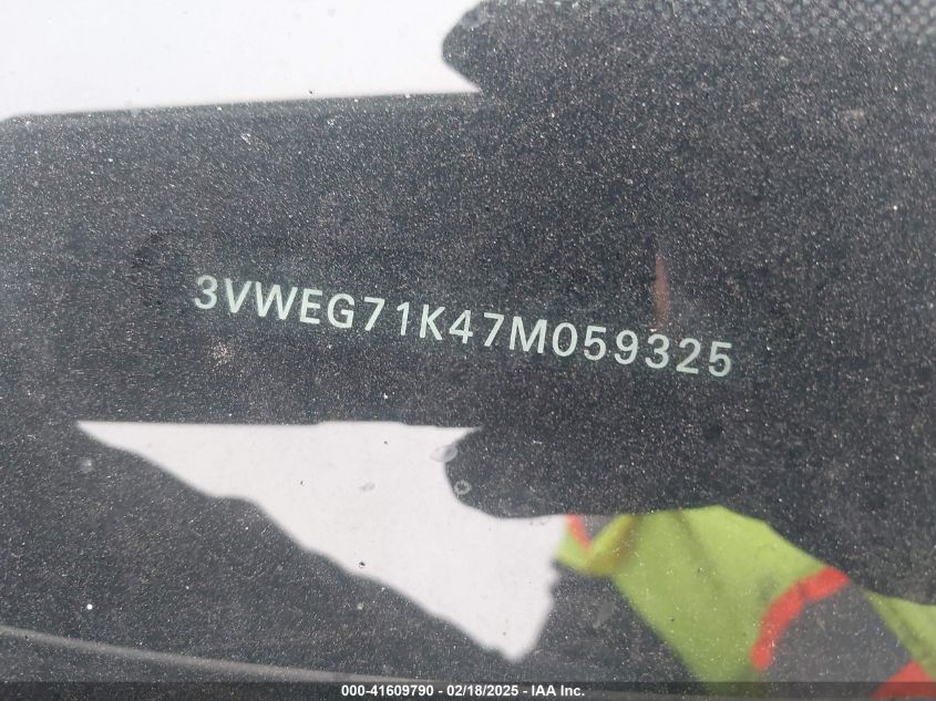 2007 Volkswagen Jetta Wolfsburg Edition VIN: 3VWEG71K47M059325 Lot: 41609790