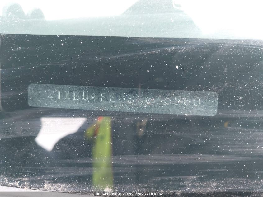 2011 Toyota Corolla S VIN: 2T1BU4EE5BC645860 Lot: 41609891