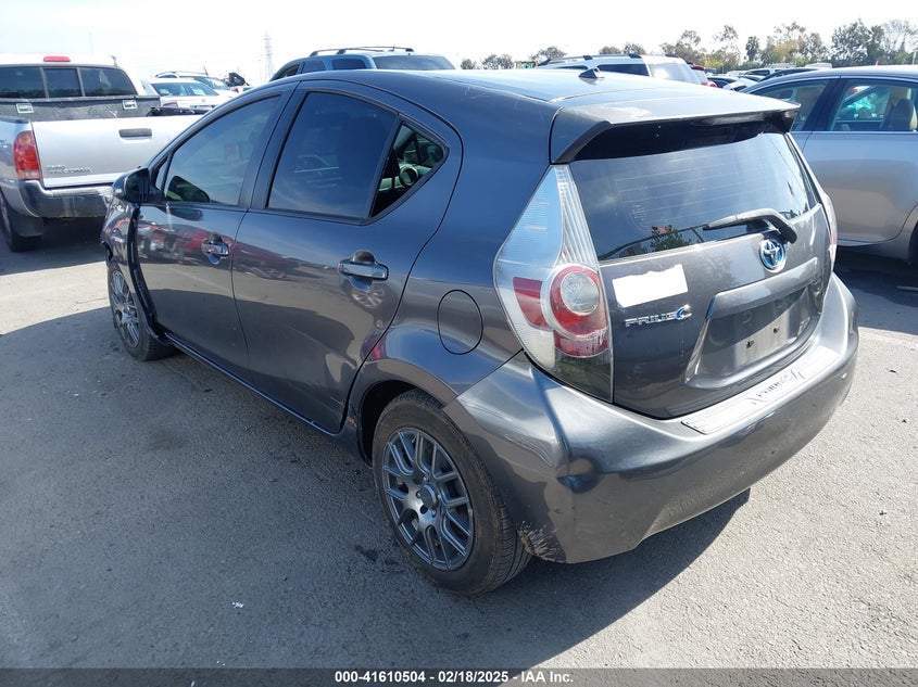 2012 TOYOTA PRIUS C VIN: JTDKDTB38C1008772