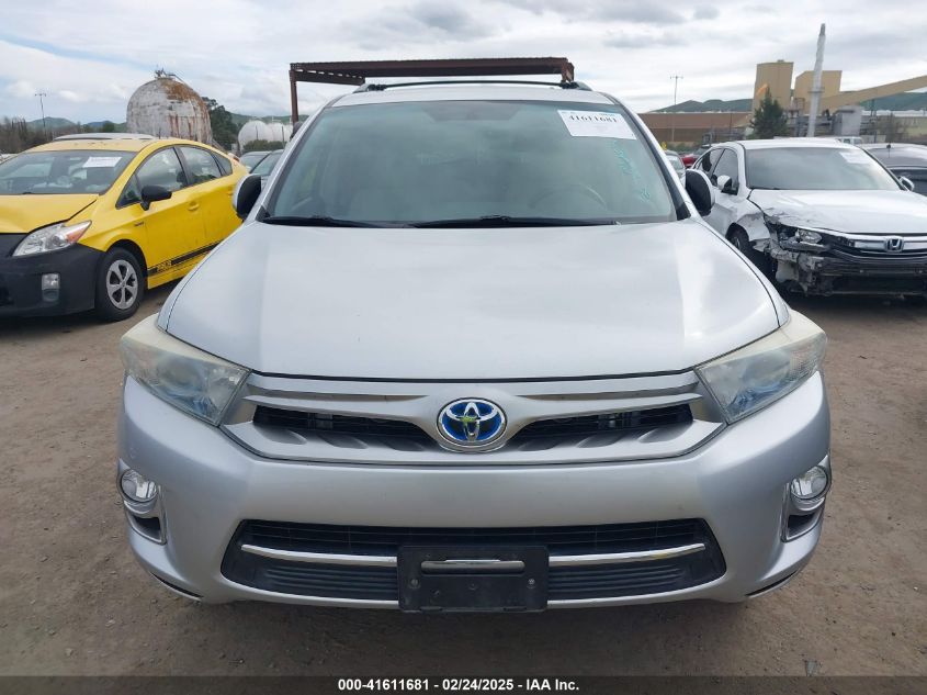 2012 Toyota Highlander Hybrid Limited V6 VIN: JTEDC3EH2C2007335 Lot: 41611681