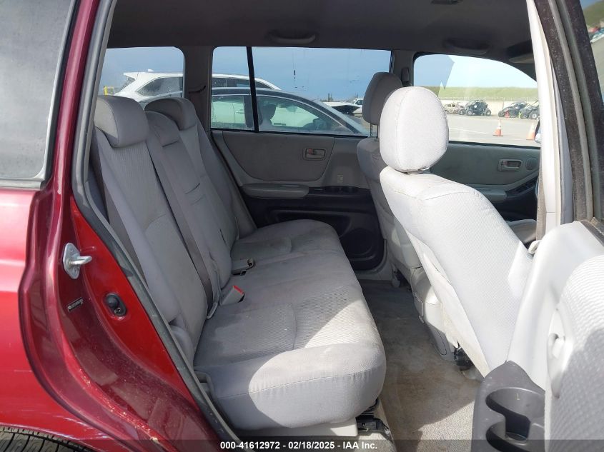 2005 Toyota Highlander V6 VIN: JTEGP21AX50074526 Lot: 41612972