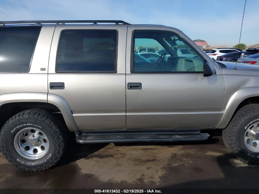 1999 Chevrolet Tahoe Ls VIN: 1GNEK13RXXJ475506 Lot: 41613432