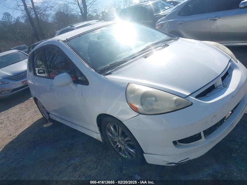 2007 HONDA FIT VIN: JHMGD38657S041251