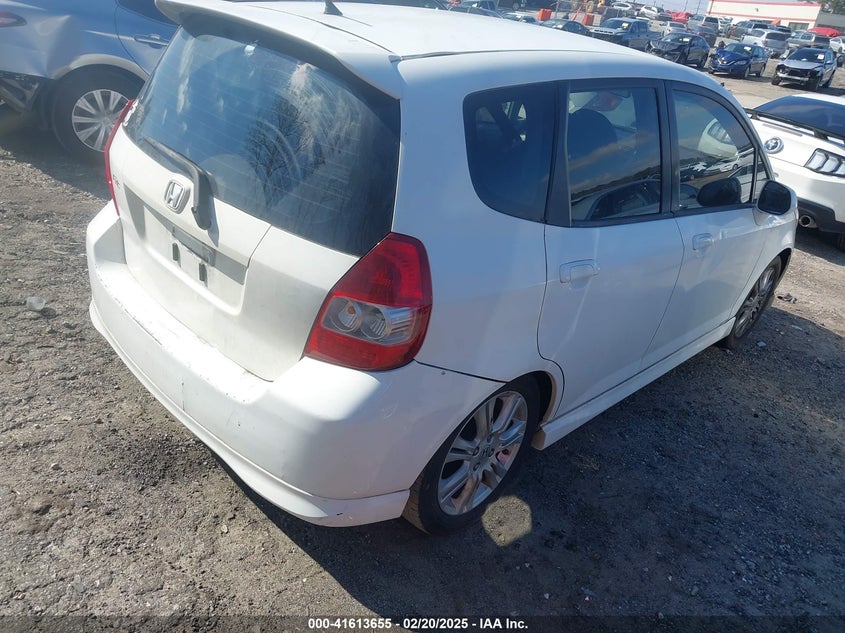 2007 HONDA FIT VIN: JHMGD38657S041251