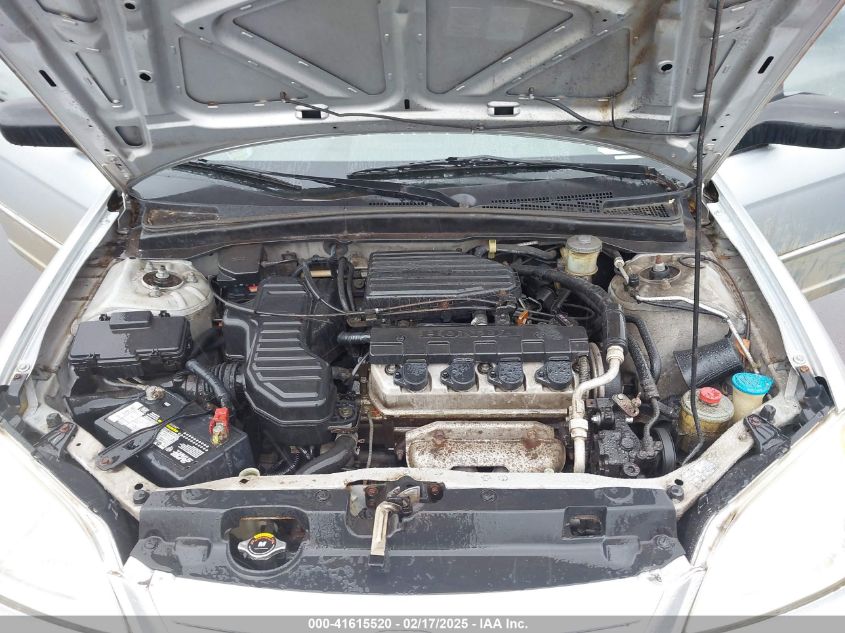 2003 Honda Civic Lx VIN: 2HGES16573H541380 Lot: 41615520