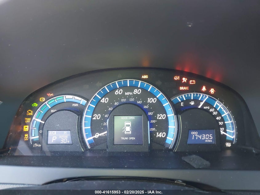 2014 TOYOTA CAMRY HYBRID VIN: 4T1BD1FK1EU109493