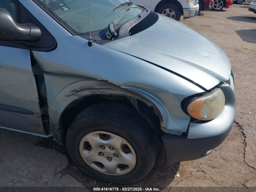 2003 Dodge Caravan Se VIN: 1D4GP25393B122635 Lot: 41616778