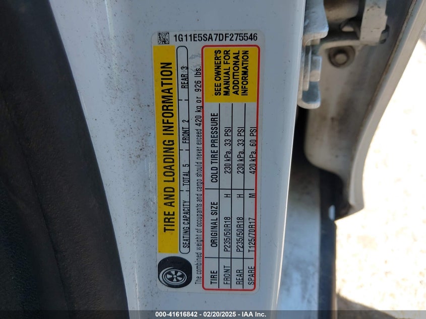 2013 CHEVROLET MALIBU 2LT - 1G11E5SA7DF275546