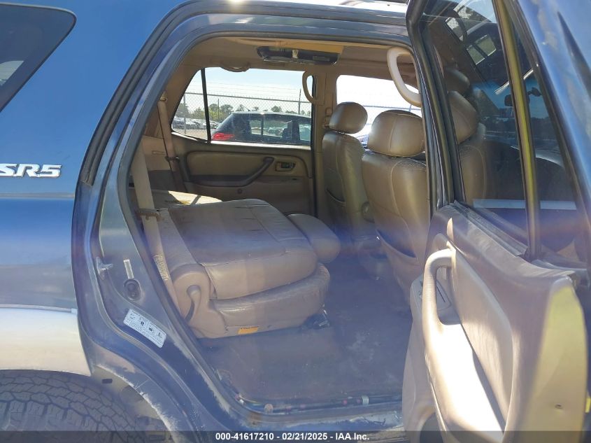 2002 Toyota Sequoia Sr5 V8 VIN: 5TDZT34A62S130108 Lot: 41617210