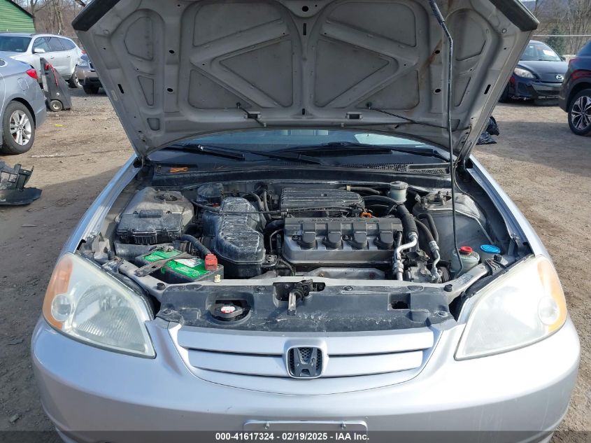 2003 Honda Civic Lx VIN: 2HGES16683H505013 Lot: 41617324