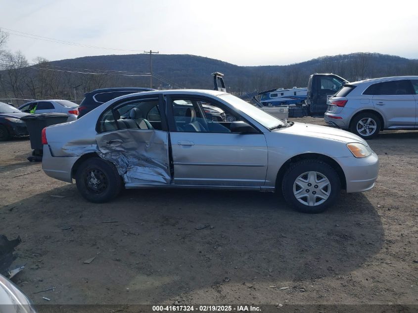 2003 Honda Civic Lx VIN: 2HGES16683H505013 Lot: 41617324