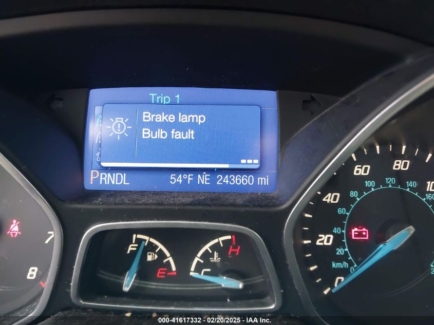 2013 Ford Focus Se VIN: 1FADP3F20DL206824 Lot: 41617332