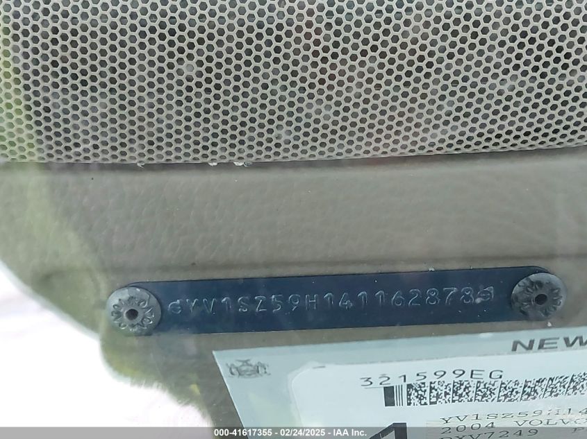 2004 Volvo Xc70 2.5T VIN: YV1SZ59H141162878 Lot: 41617355