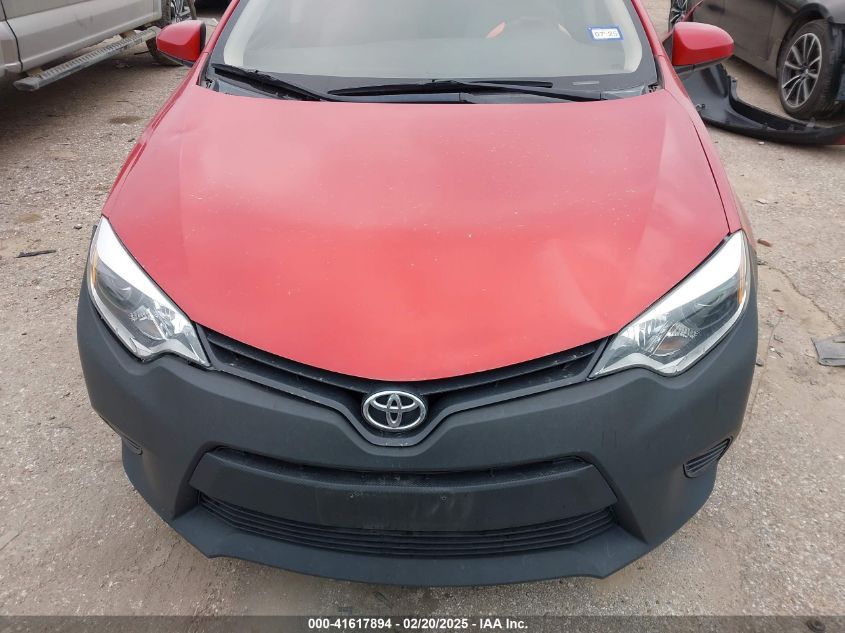 2016 Toyota Corolla Le VIN: 5YFBURHEXGP543700 Lot: 41617894