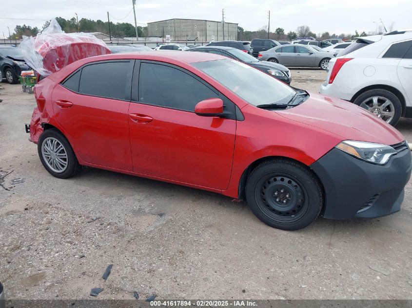 2016 Toyota Corolla Le VIN: 5YFBURHEXGP543700 Lot: 41617894