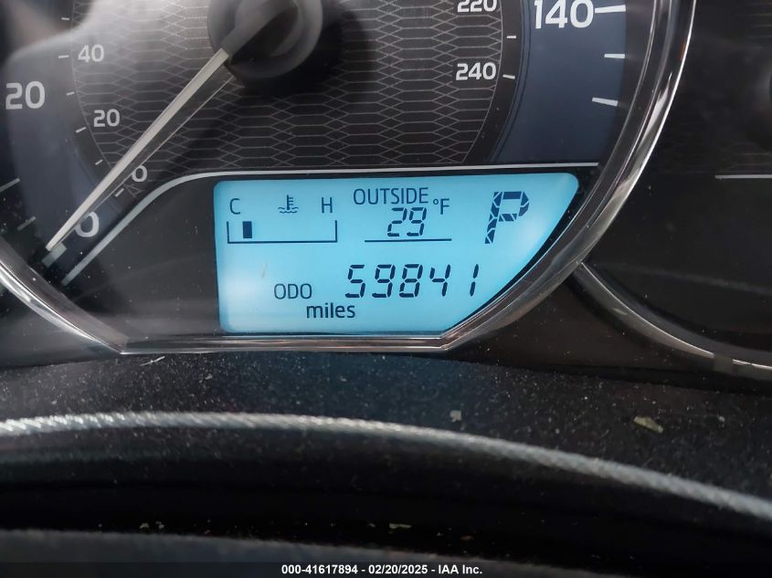 2016 Toyota Corolla Le VIN: 5YFBURHEXGP543700 Lot: 41617894