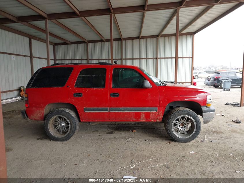 2002 Chevrolet Tahoe Ls VIN: 1GNEC13Z52R148406 Lot: 41617948