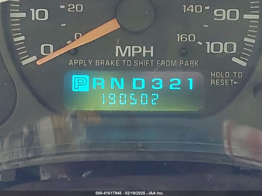 2002 Chevrolet Tahoe Ls VIN: 1GNEC13Z52R148406 Lot: 41617948