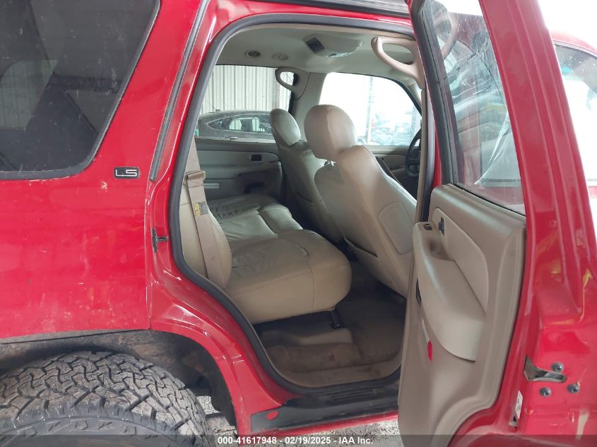 2002 Chevrolet Tahoe Ls VIN: 1GNEC13Z52R148406 Lot: 41617948