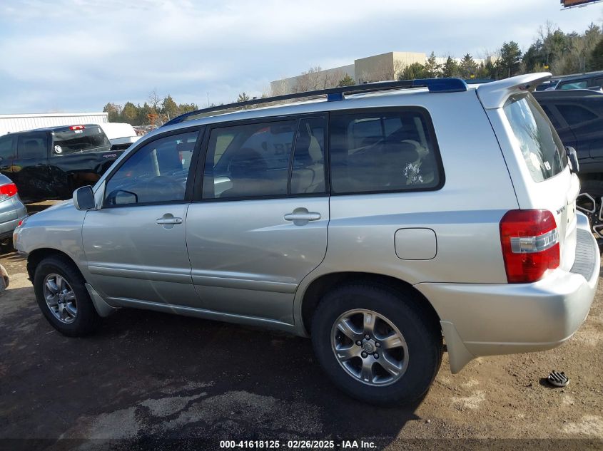 2006 Toyota Highlander VIN: JTEGD21A460133421 Lot: 41618125