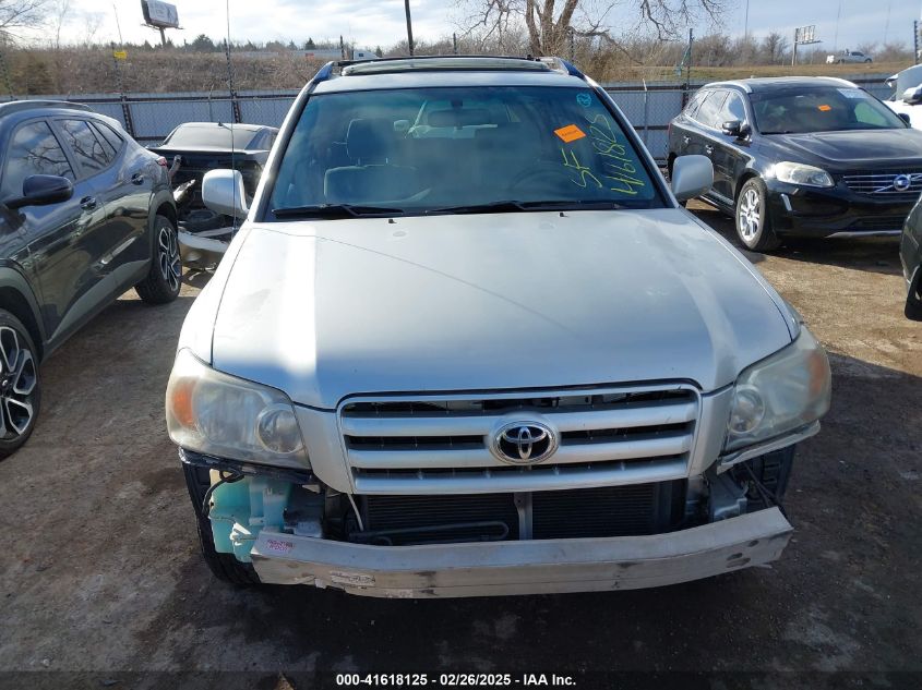 2006 Toyota Highlander VIN: JTEGD21A460133421 Lot: 41618125