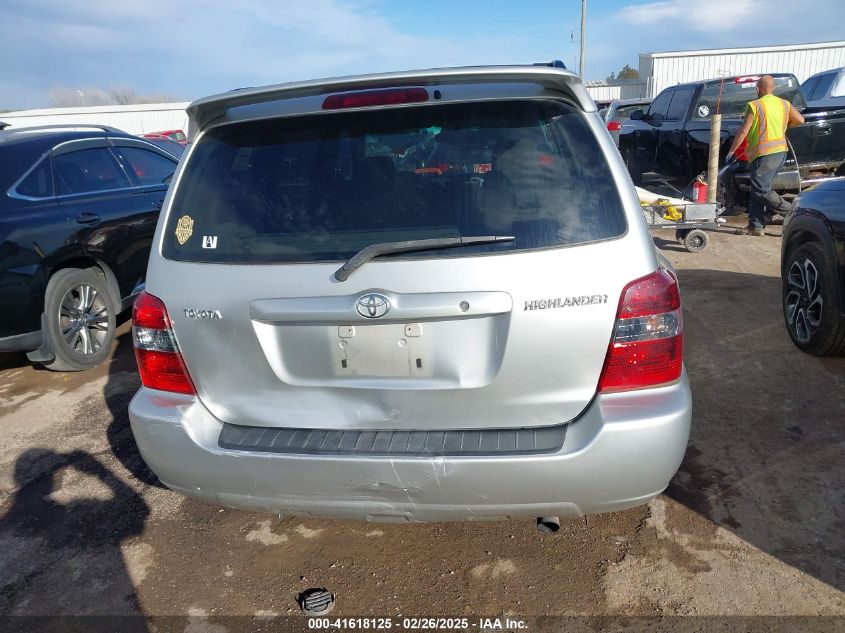 2006 Toyota Highlander VIN: JTEGD21A460133421 Lot: 41618125