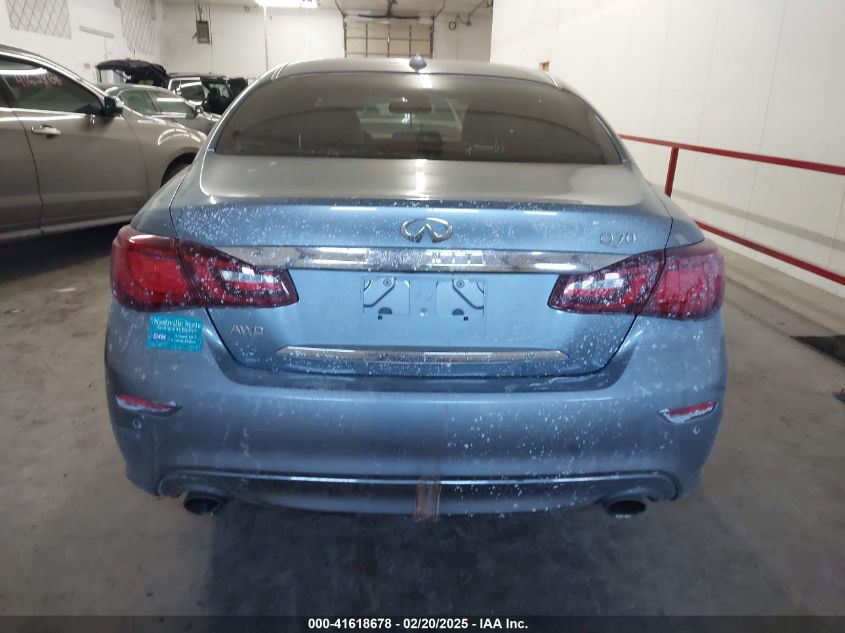 2018 Infiniti Q70 3.7X Luxe VIN: JN1BY1AR8JM220035 Lot: 41618678