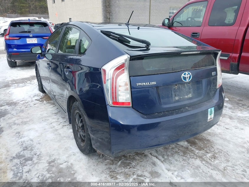 2013 TOYOTA PRIUS VIN: JTDKN3DU1D0349098