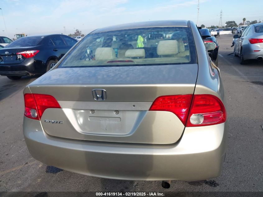 2008 Honda Civic Lx VIN: 1HGFA16518L009169 Lot: 41619134