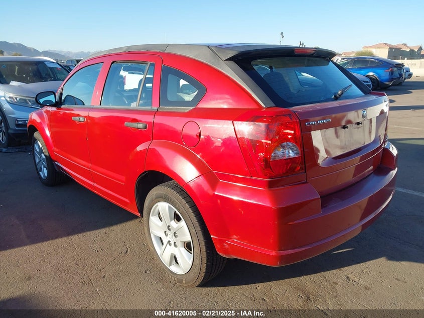 2007 DODGE CALIBER VIN: 1B3HB48B27D408563
