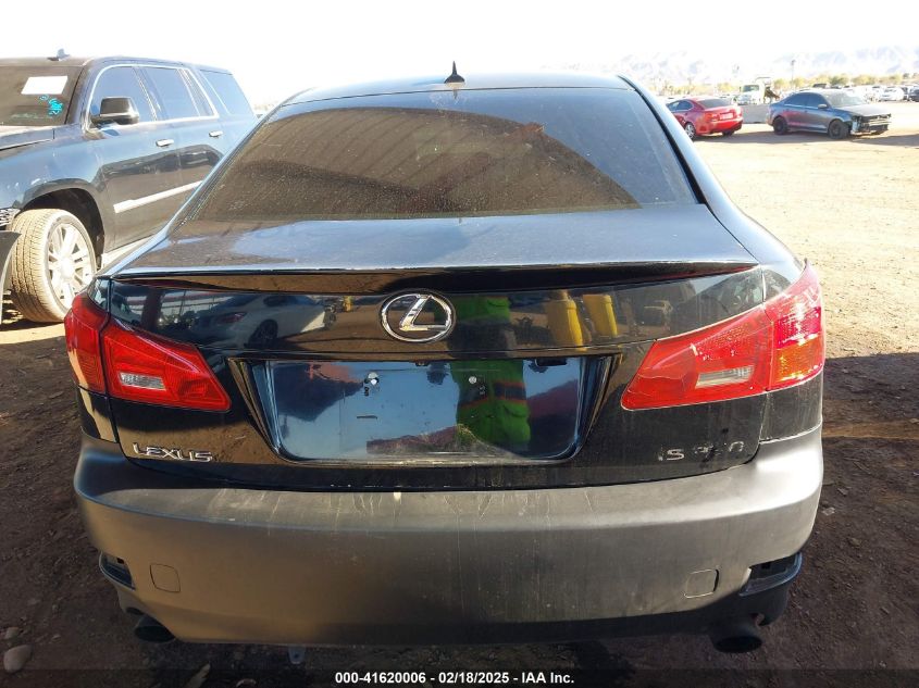2008 Lexus Is 250 VIN: JTHBK262182075781 Lot: 41620006